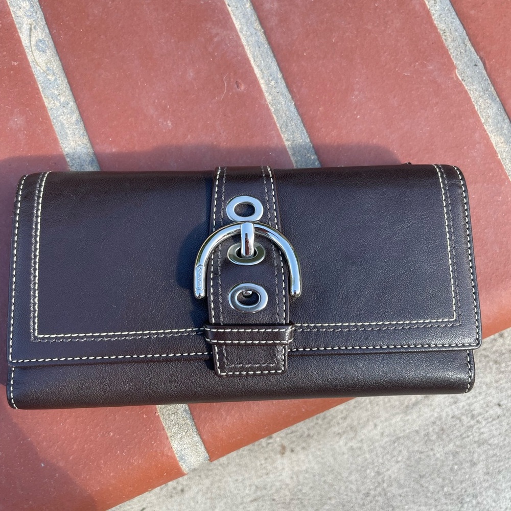 Coach Brown Leather Wallet